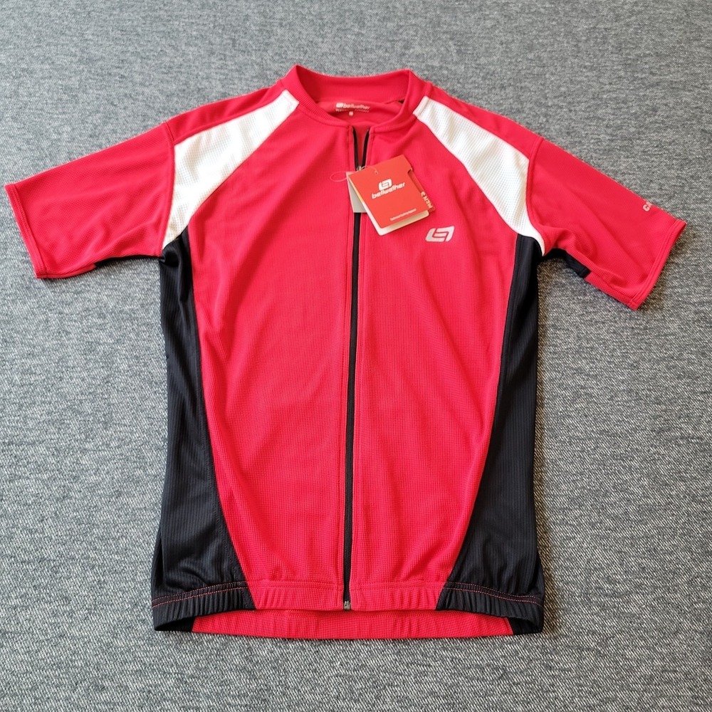 Bellwether Cycling Jersey Mens M Red Short Sleeve Full Zip Scotchlite 1183